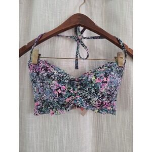 Victoria's Secret VS 32DDD "THE FLIRT" Bandeau Binkini Swim Top Multi